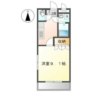 ボヌール鍋山【103号室】の間取り