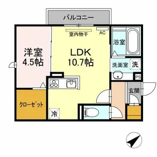 ルーナノワ【3階】の間取り