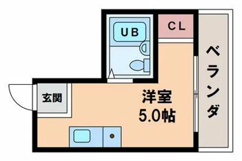 ヴィラージュ花園【2階】の間取り