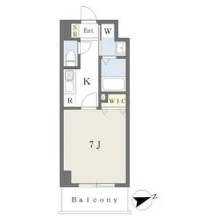 プレイズシード車道アベニュー【5階】の間取り