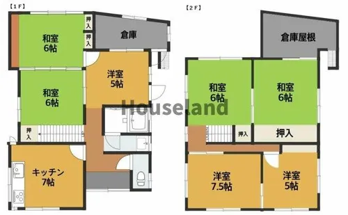 和歌山県和歌山市岩橋【一戸建】の間取り