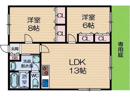 アイブライト【1階】の間取り