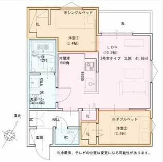 REGALEST-KLC塚本【3階】の間取り