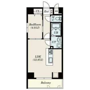 古出来エンブルコート【4階】の間取り