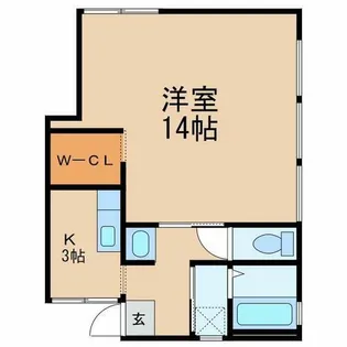 メゾンフェリス楠見中【2階】の間取り