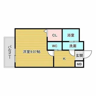 Centurio Esaka【9階】の間取り