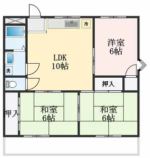 大阪府高石市東羽衣7丁目【マンション】の間取り