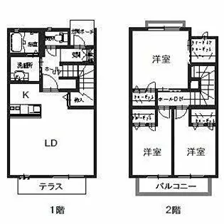 ホフケ羽衣 A棟【1階】の間取り