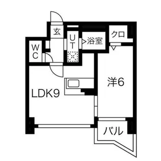 feuilles vertes AJ【7階】の間取り