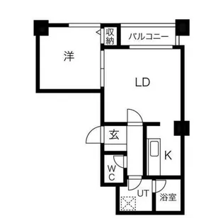 シルキーハイツ琴似公園Ⅱ【3階】の間取り