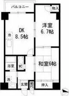 エスペランサ西杉【3階】の間取り