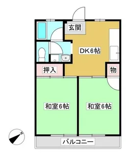 アイワイビル【201号室】の間取り