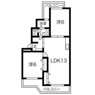 シエラ光が丘 A棟【106号室】の間取り