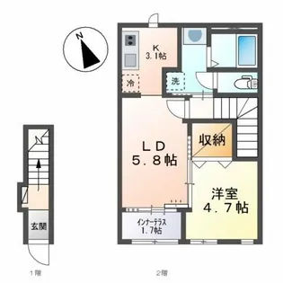 レガシーコートⅡ【2階】の間取り
