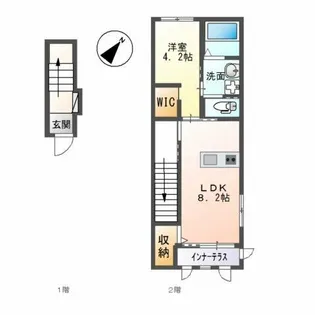 グランメゾン浅生【2階】の間取り