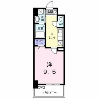 エヴァーグリーンQ【8階】の間取り