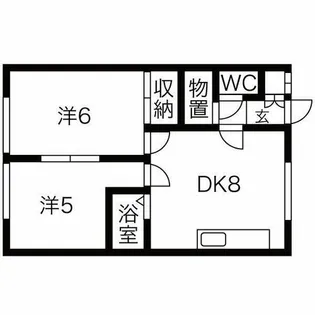 第二恵水マンション【3号室】の間取り