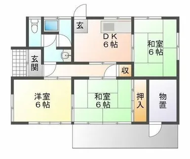 愛知県豊橋市牛川町字西郷【一戸建】の間取り