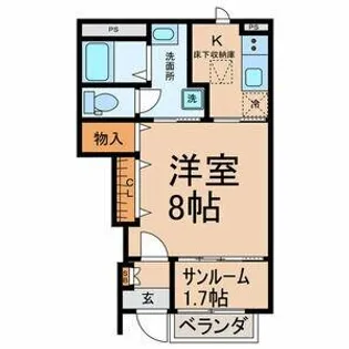 ヴェリテ【1階】の間取り