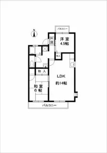 アルカディア真上台A棟【1階】の間取り
