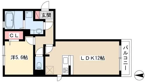 ボイス セカンド B【3階】の間取り