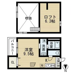 ソレイユ【2階】の間取り