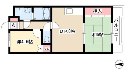 メゾンイトウ【2階】の間取り