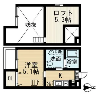 K’sハイツ【1階】の間取り