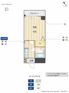 福岡県福岡市博多区下呉服町【マンション】の間取り