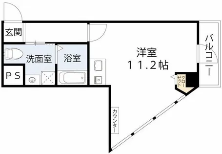 グラート梅田【4階】の間取り