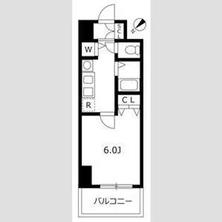 プレサンス新栄リミックス【8階】の間取り
