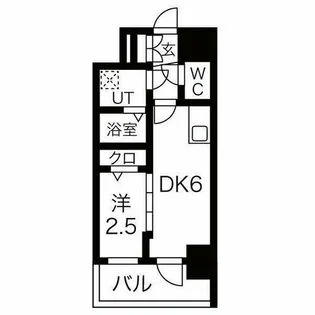エスリード池下レスティア【5階】の間取り