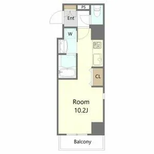 THE RESIDENCE IMAIKE EAST【10階】の間取り