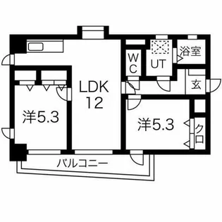新栄Grand M【3階】の間取り