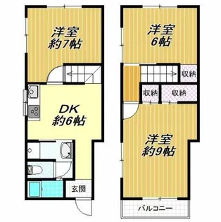 大阪府松原市阿保4丁目【一戸建】の間取り