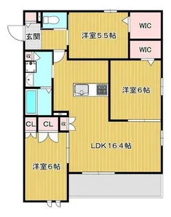 Citrus武庫之荘【2階】の間取り