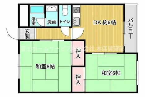 ハイツヒサシ【102号室】の間取り
