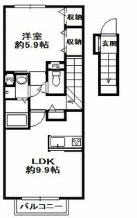 プランドール【2階】の間取り