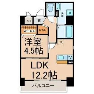 Shibata Palace Ⅷ【3階】の間取り