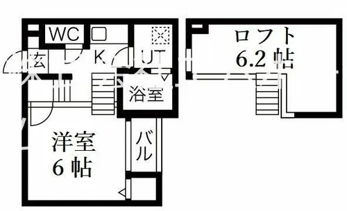 Creo高畑弐番館【1階】の間取り