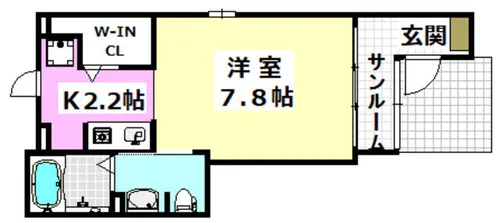カーサ摩耶Ⅰ【1階】の間取り