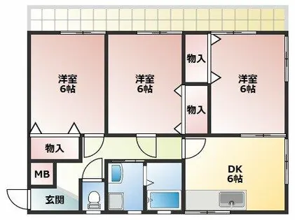 HOUSE23【201号室】の間取り