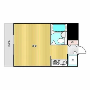 リエス天王寺東【3階】の間取り