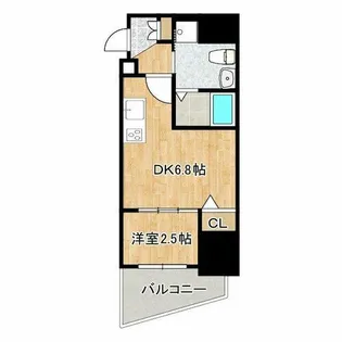 エスグランデ難波サウス【11階】の間取り