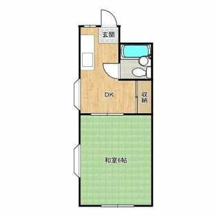 アパートメント住吉Ⅱ【1階】の間取り