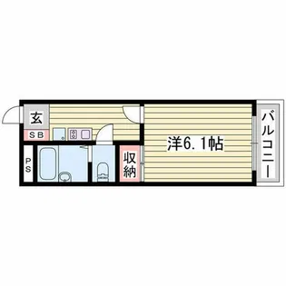 グランパレス宮上【106号室】の間取り
