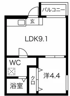 大阪府大阪市生野区新今里1丁目【アパート】の間取り