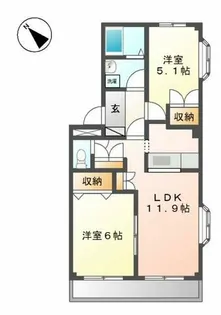 ドリームガーデン【2階】の間取り
