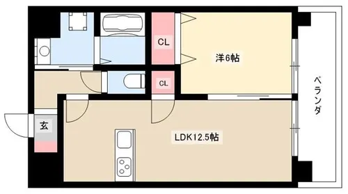Ceres志賀本通【5階】の間取り