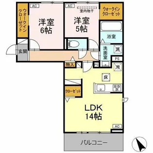 レジデンス大府駅サウス【1階】の間取り